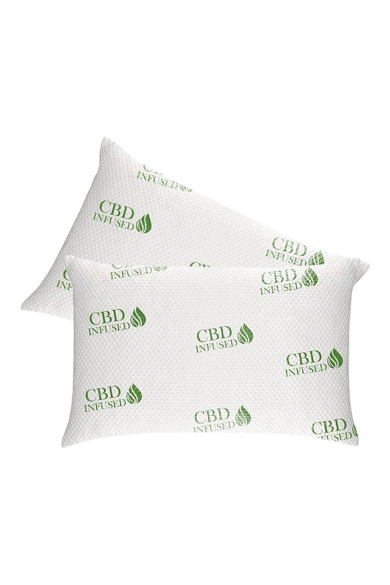 2-Pack Infused Memory Foam Pillows, Main, color, CBD