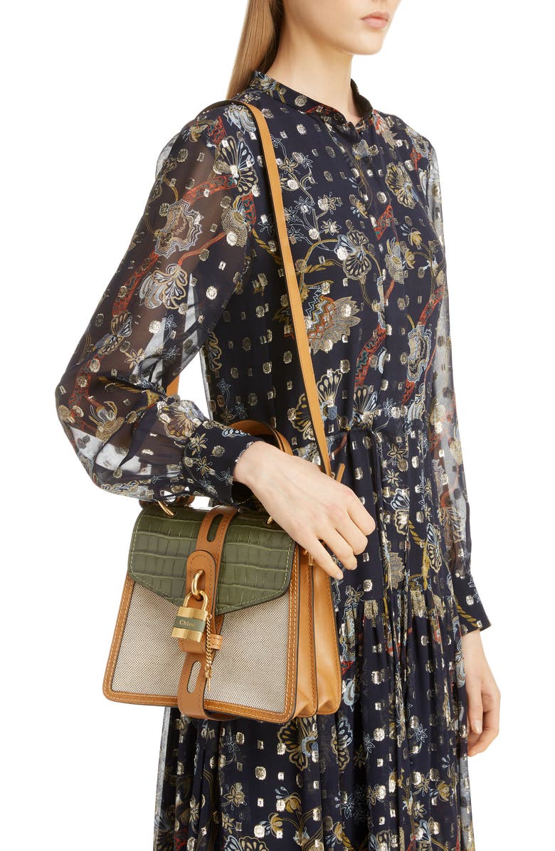 Chloé Aby Small Day Canvas Shoulder Bag, Alternate, color,