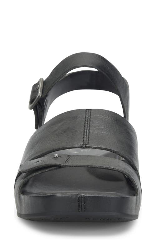 Kork-ease ® Mona Sandal In Black Leather