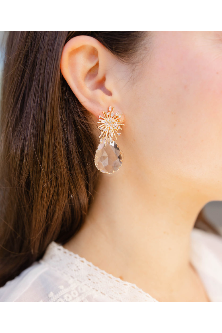Champagne Drop Earrings, Alternate, color, Gold