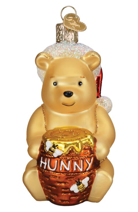 Winnie the Pooh Glass Ornament