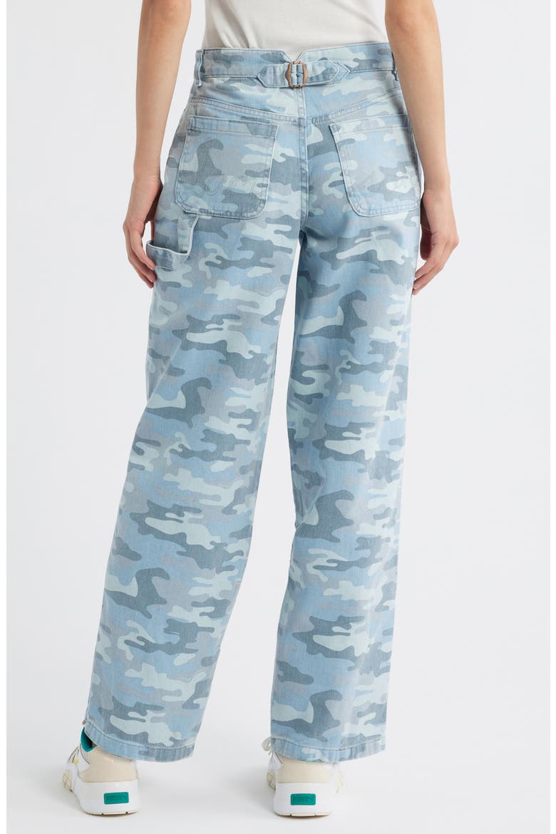 Drew Camo Print Mid Rise Relaxed Utility Jeans, Alternate, color, CAMO