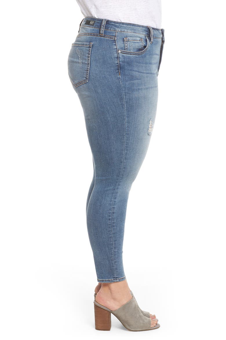 Donna High Waist Ankle Skinny Jeans, Alternate, color, GALVANIZED W/ ME