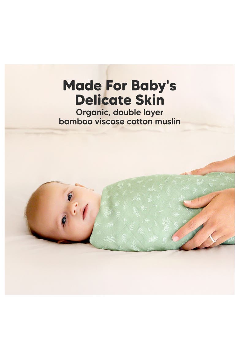 Lumi Muslin Swaddle Blankets, Alternate, color, Bloom