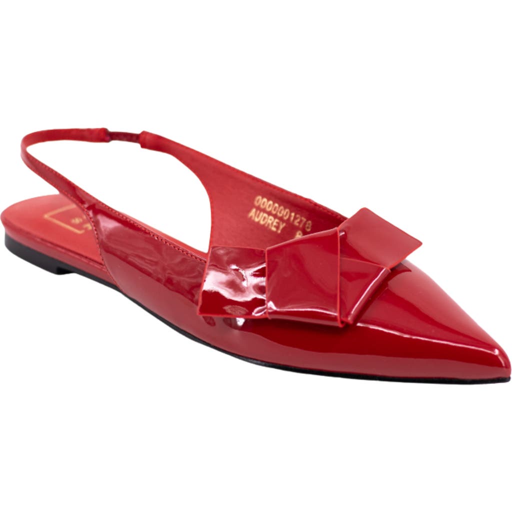 Shushop Audrey Pointed Toe Slingback Flat