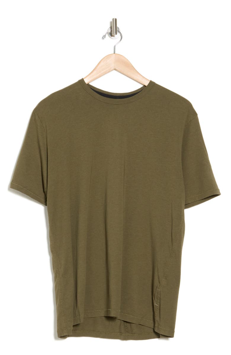 rag & bone Crewneck Cotton Blend T-Shirt, Alternate, color, Darkarmy