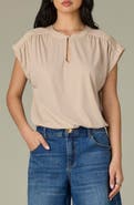 Wit & Wisdom Mixed Media Knit Top