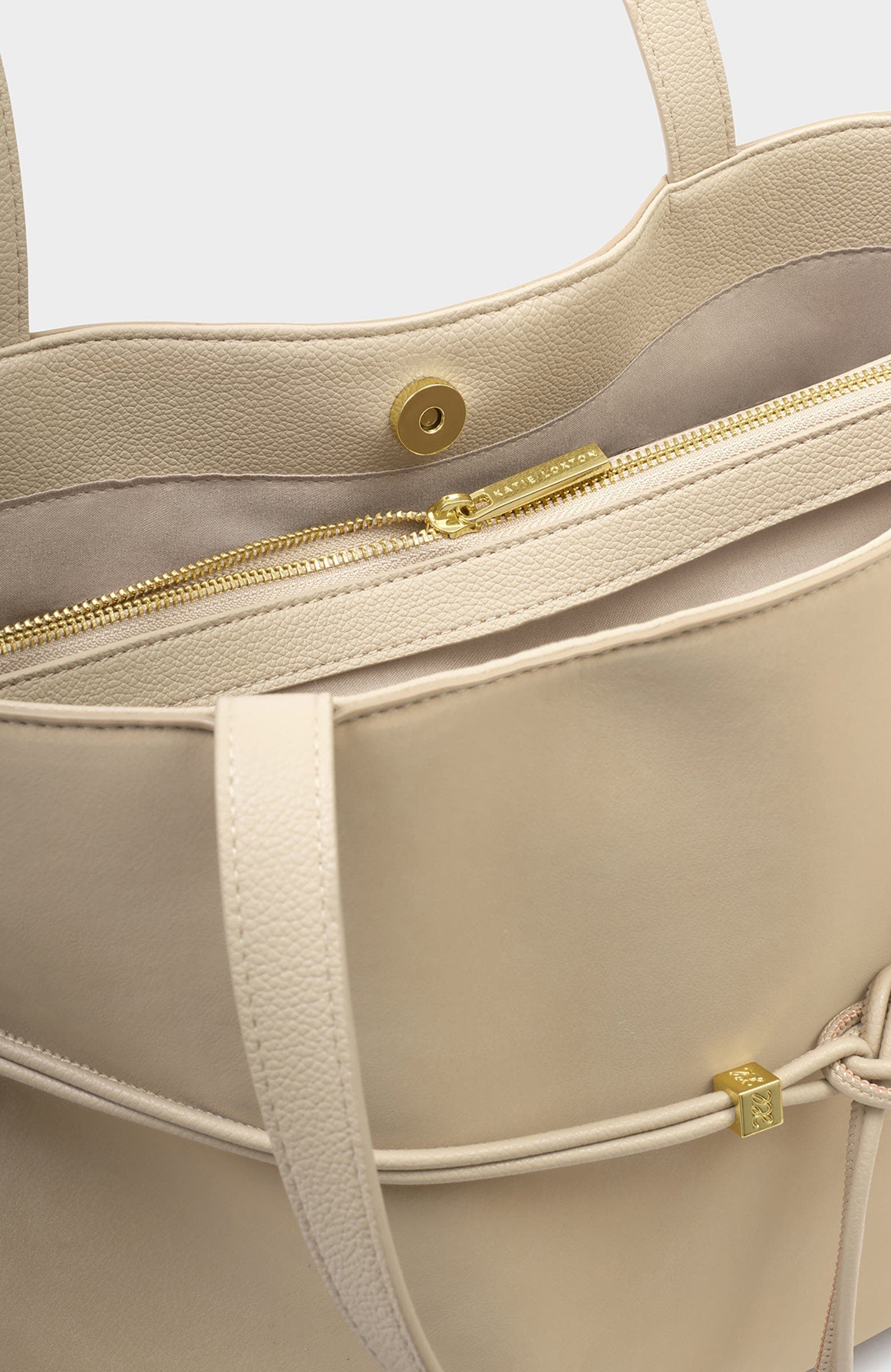 Katie Loxton Lori Tote Bag, Alternate, color, Desert Sand Suedette