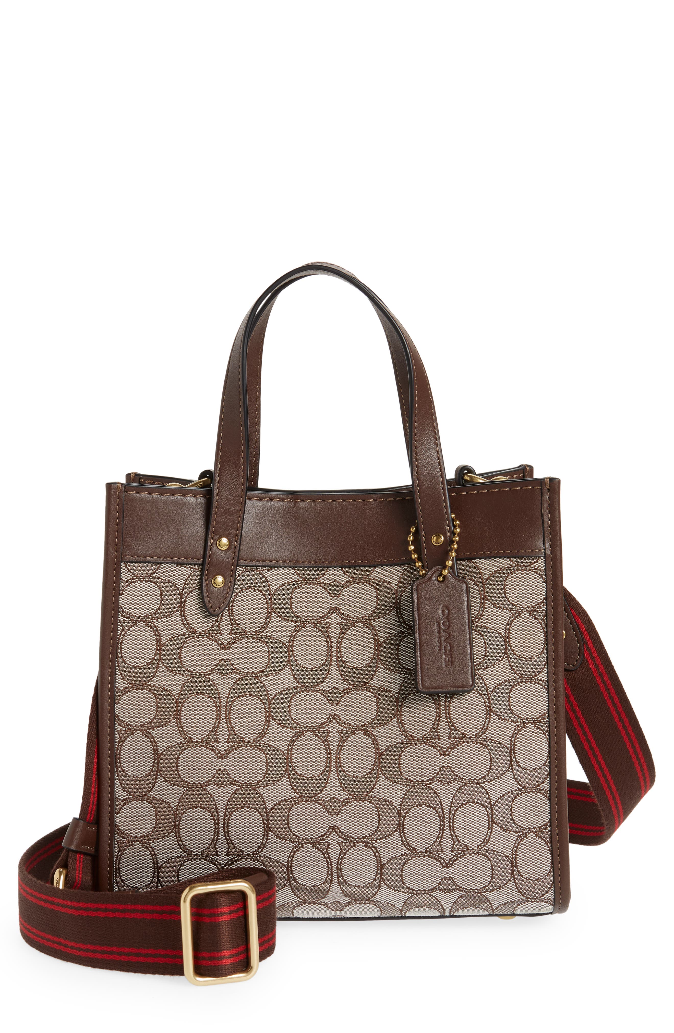 COACH Signature Jacquard Field Tote, Main, color, 