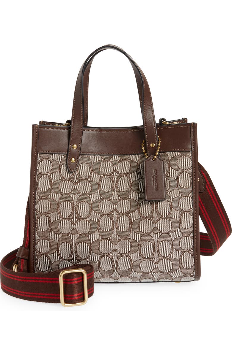 COACH Signature Jacquard Field Tote, Main, color,