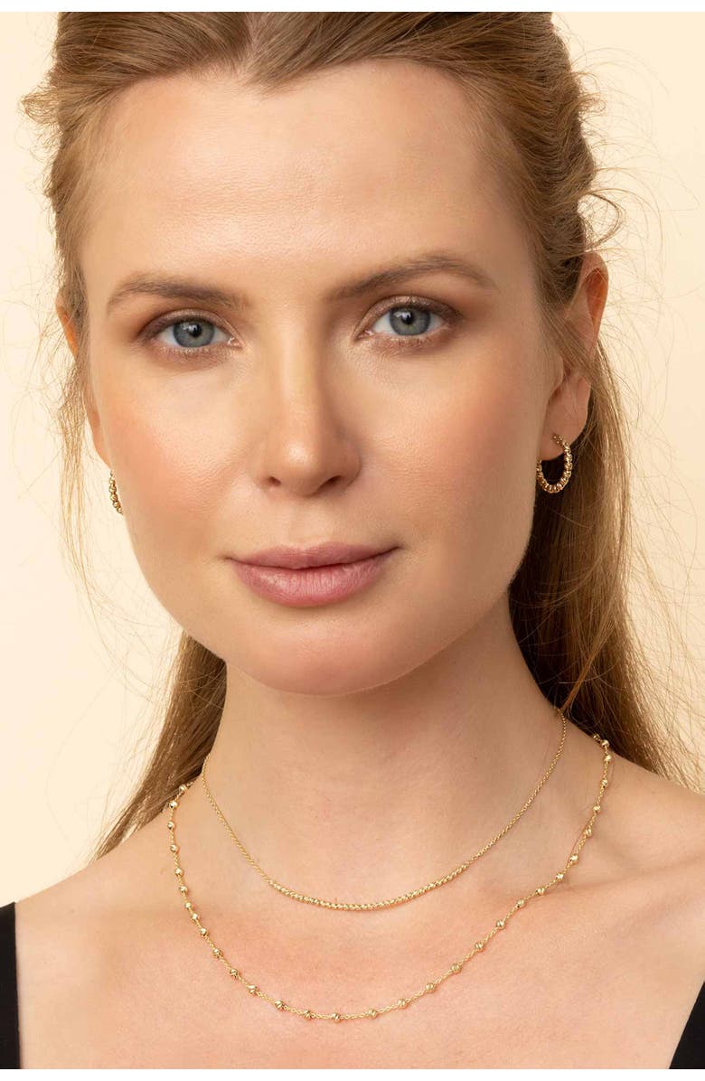 Oradina 14K Yellow Gold Celebration Ball Choker, Alternate, color, Yellow Gold