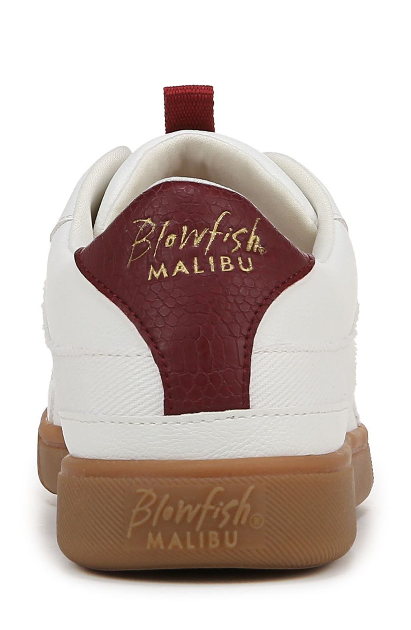 Tastic Low Top Sneaker, Alternate, color, WHITE/ RED FAUX LEATHER