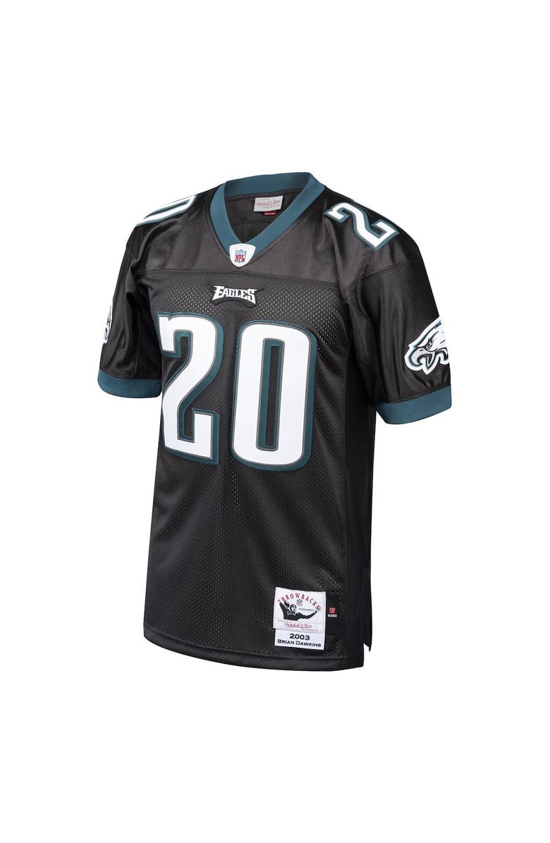 Mitchell & Ness Men's Mitchell & Ness Brian Dawkins Black Philadelphia Eagles 2003 Authentic Throwback Retired Player Jersey, Alternate, color, Black