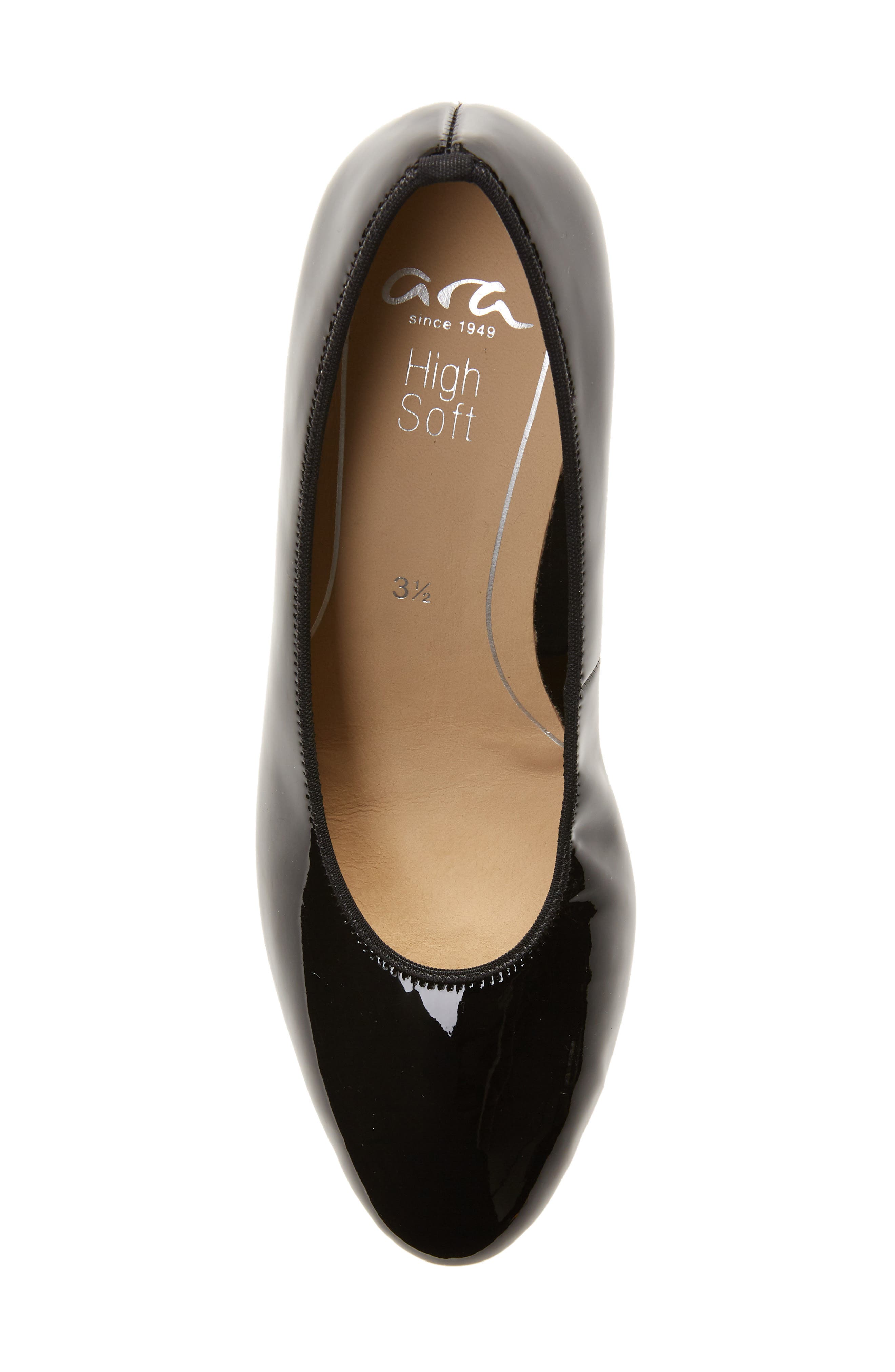 Kendall Pump, Alternate, color, BLACK PATENT LEATHER