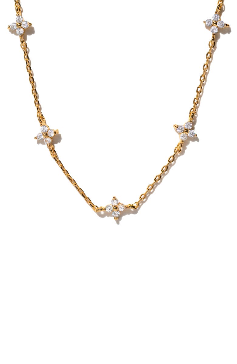 Girls Crew Shimmer Blossom Anklet, Main, color, Gold