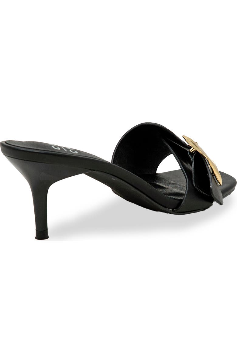 CHASE AND CHLOE Nailee Buckle Slide Sandal, Alternate, color, Black