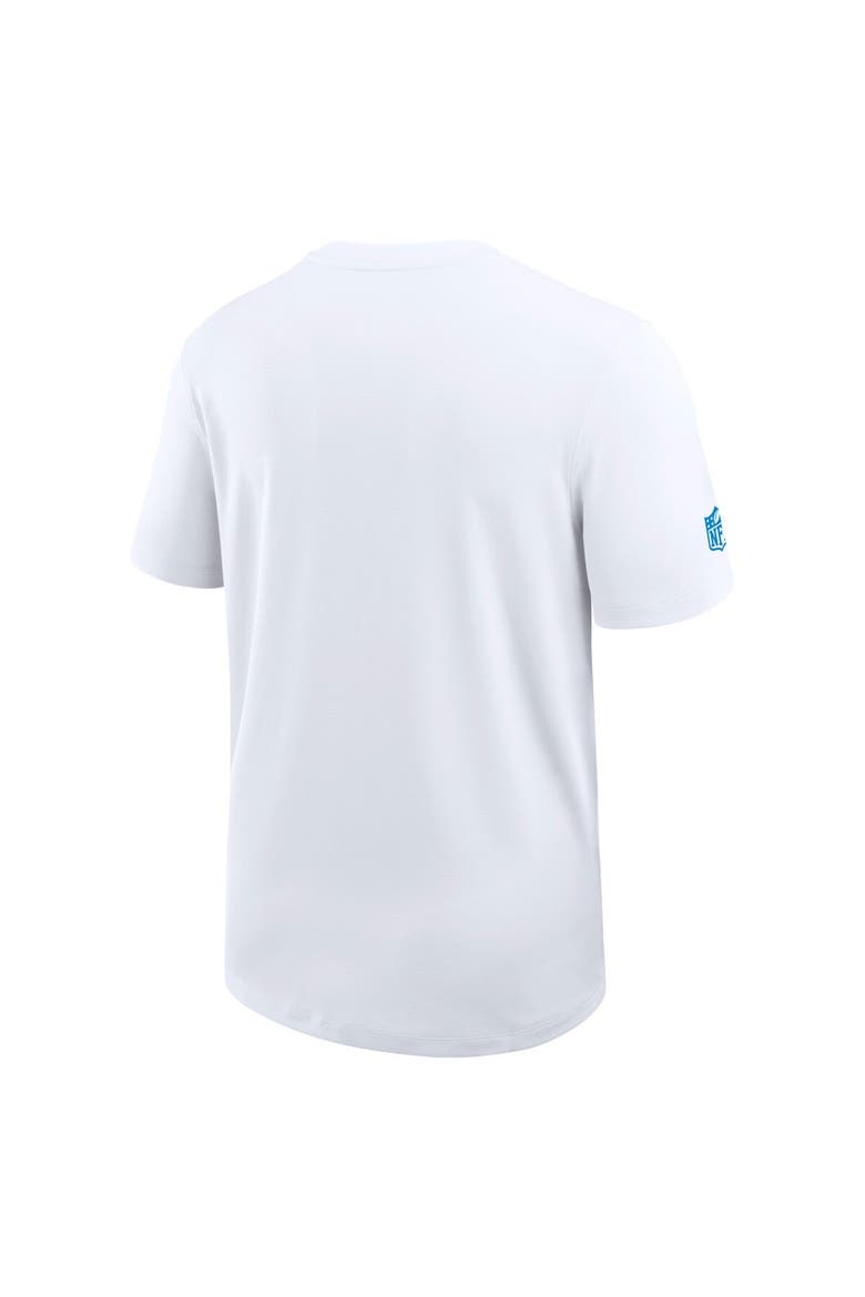 Men's Nike White Los Angeles Chargers Sideline UV Performance Coach Shirt, Alternate, color, White