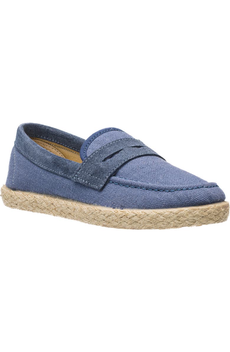 Elephantito Espadrille Penny Loafer, Main, color, Indigo