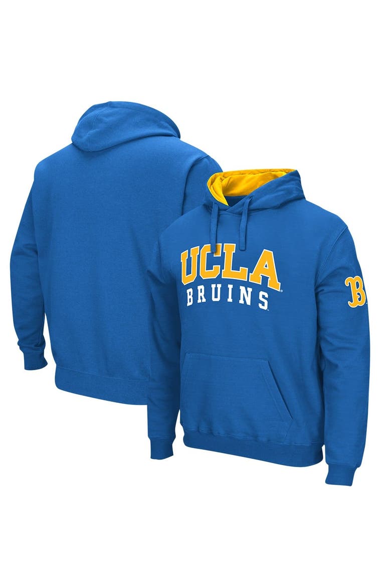 Men's Colosseum Blue UCLA Bruins Double Arch Pullover Hoodie, Main, color, Blue