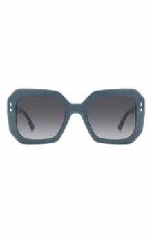 53mm Gradient Rectangular Sunglasses