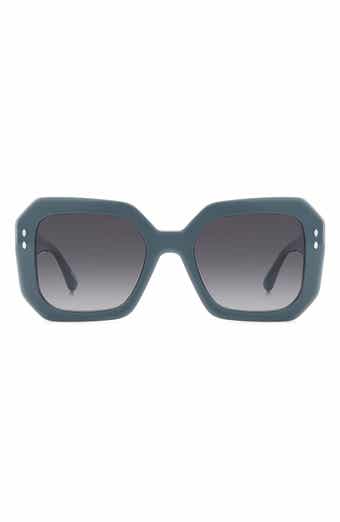 53mm Gradient Rectangular Sunglasses