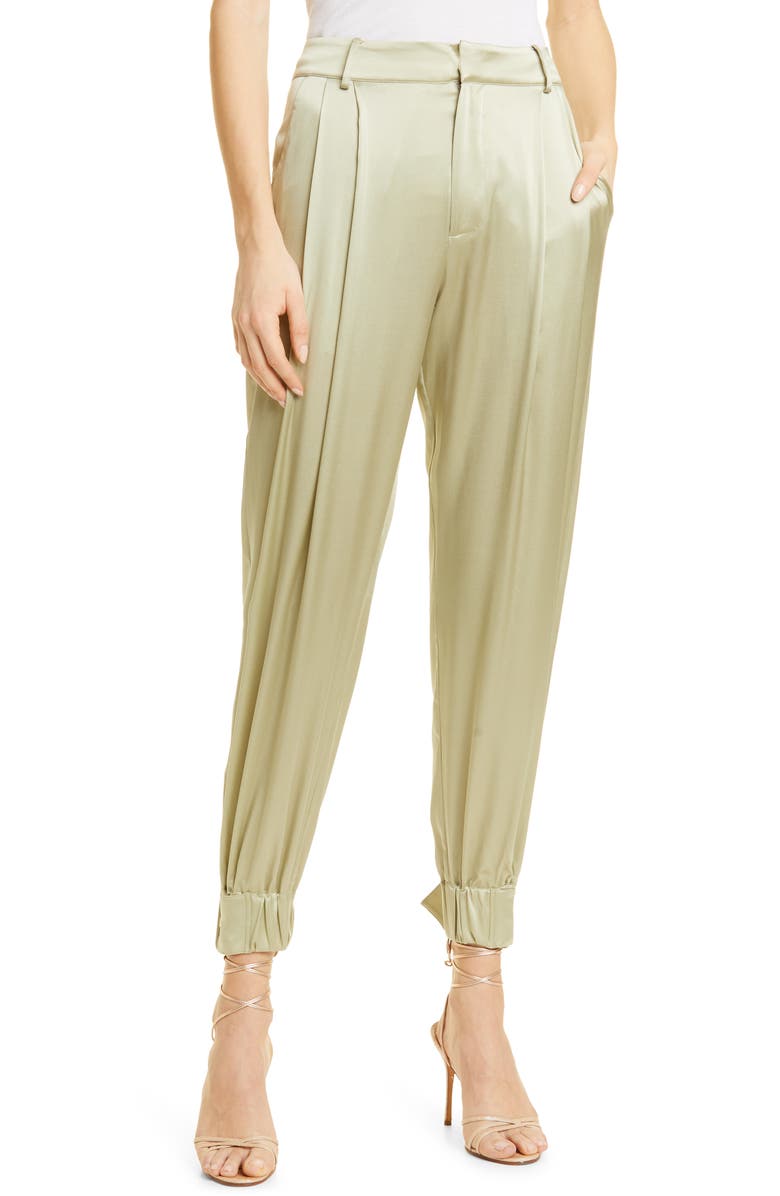 Retrofête Rocky Stretch Silk Pants, Main, color, 
