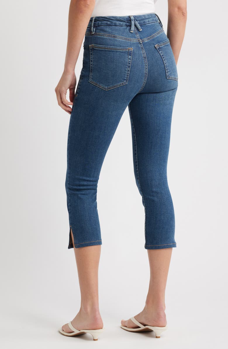 Good American Good Capri Jeans, Alternate, color, Blue004