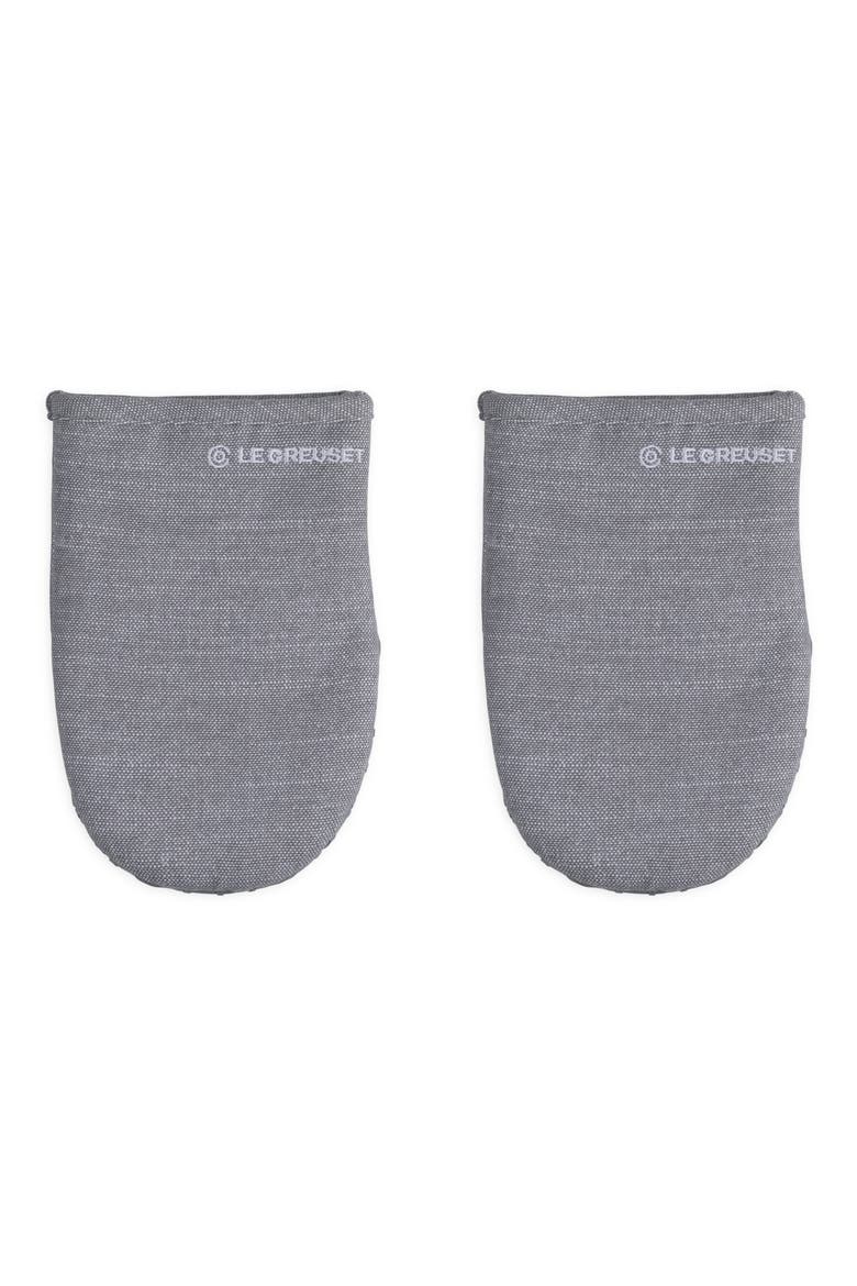 Set of 2 Mini Oven Mitts, Main, color, CHARBON