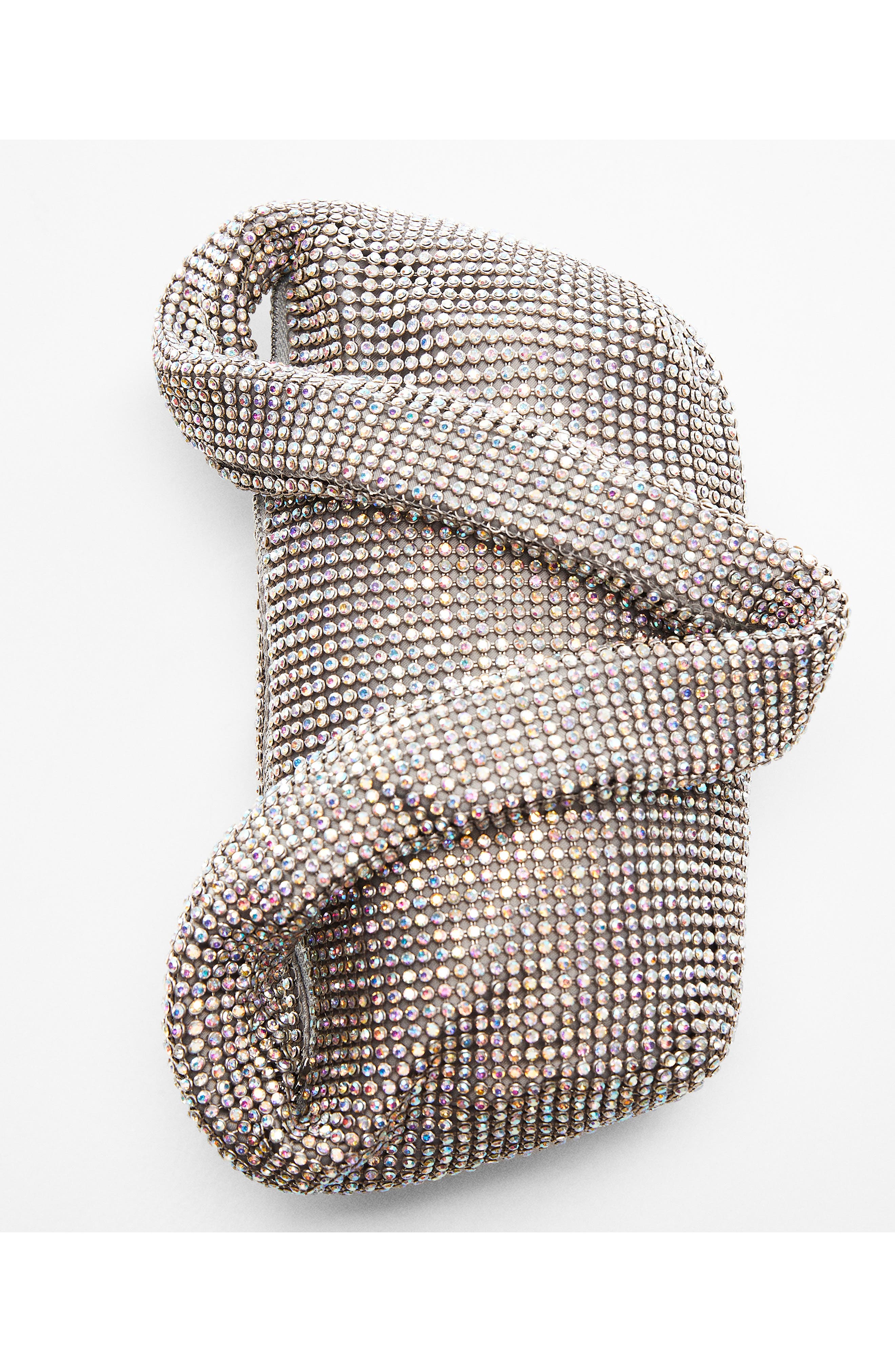 MANGO Rhinestone Shoulder Bag, Alternate, color, 