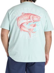 vineyard vines Big & Tall Painted Redfish Graphic Tee
