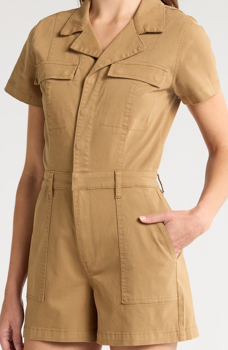 Pistola Morgan Stretch Cotton Utility Romper, Alternate, color, Khaki