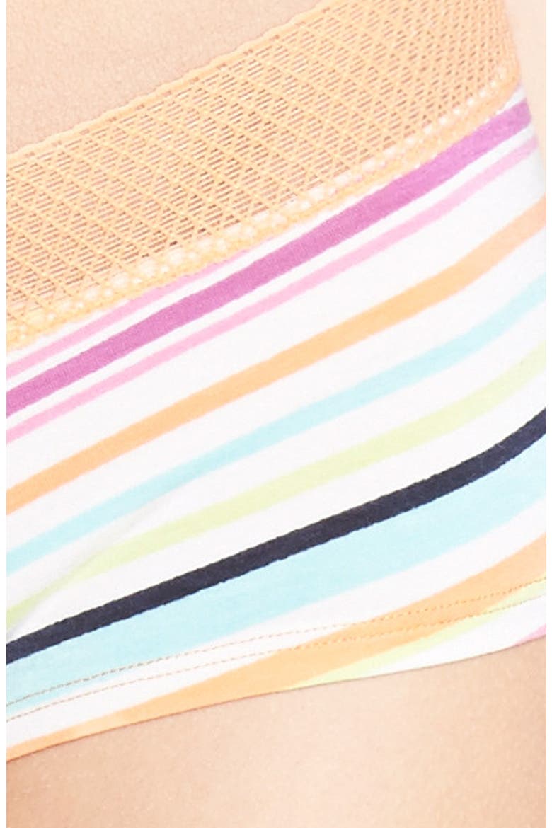 'Color Splash' Girlshorts, Alternate, color, SURF STRIPE