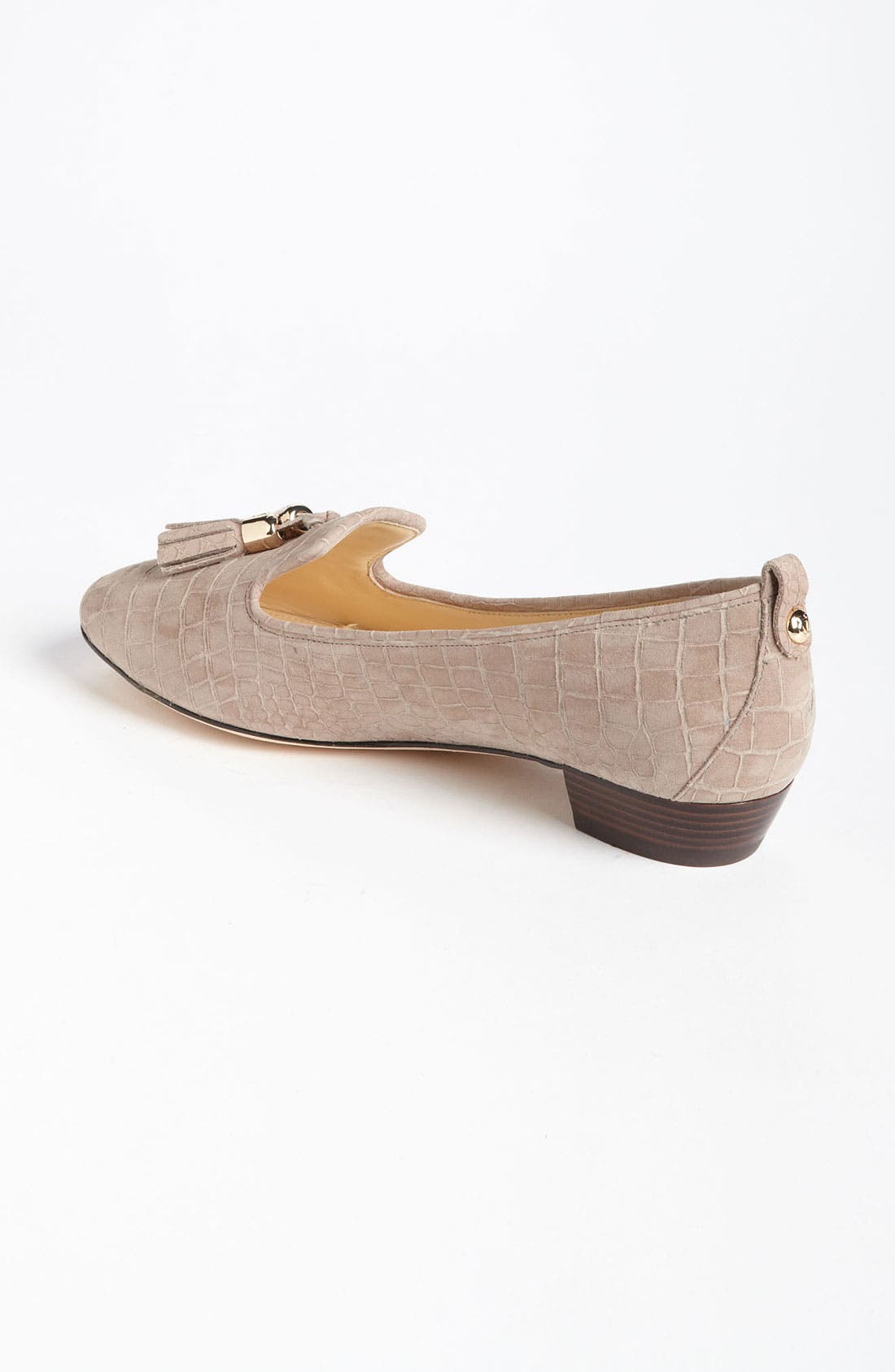 'Nancy' Loafer, Alternate, color, DARK TAUPE CROCO
