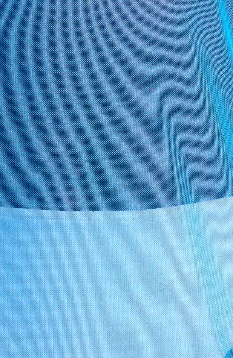 Hutch Maebry Sheer Long Sleeve Cover-Up Maxi Dress, Alternate, color, Cobalt