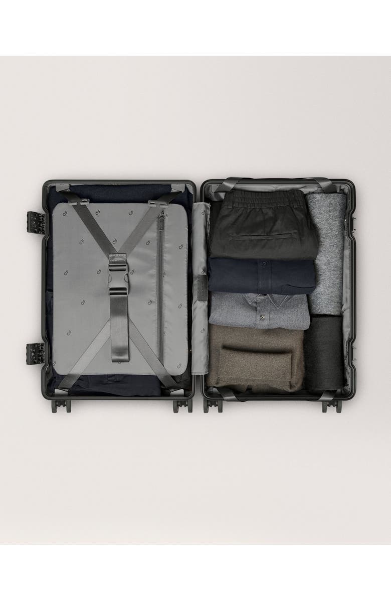 Carl Friedrik The Carry-on X Suitcase, Alternate, color, Black / Black