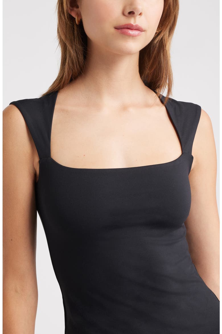Square Neck Tank, Alternate, color, BLACK
