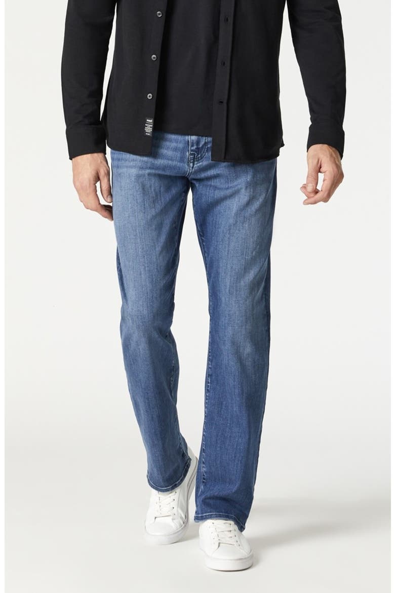 Matt Relaxed Straight Leg Jeans, Alternate, color, MID SUPERMOVE