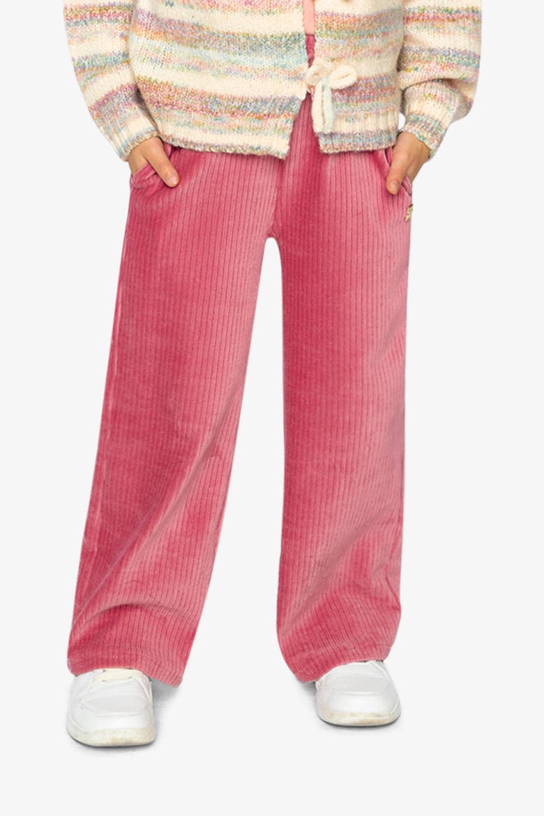 Velour Elastic Waist Flare Pants, Alternate, color, Raspberry Pink