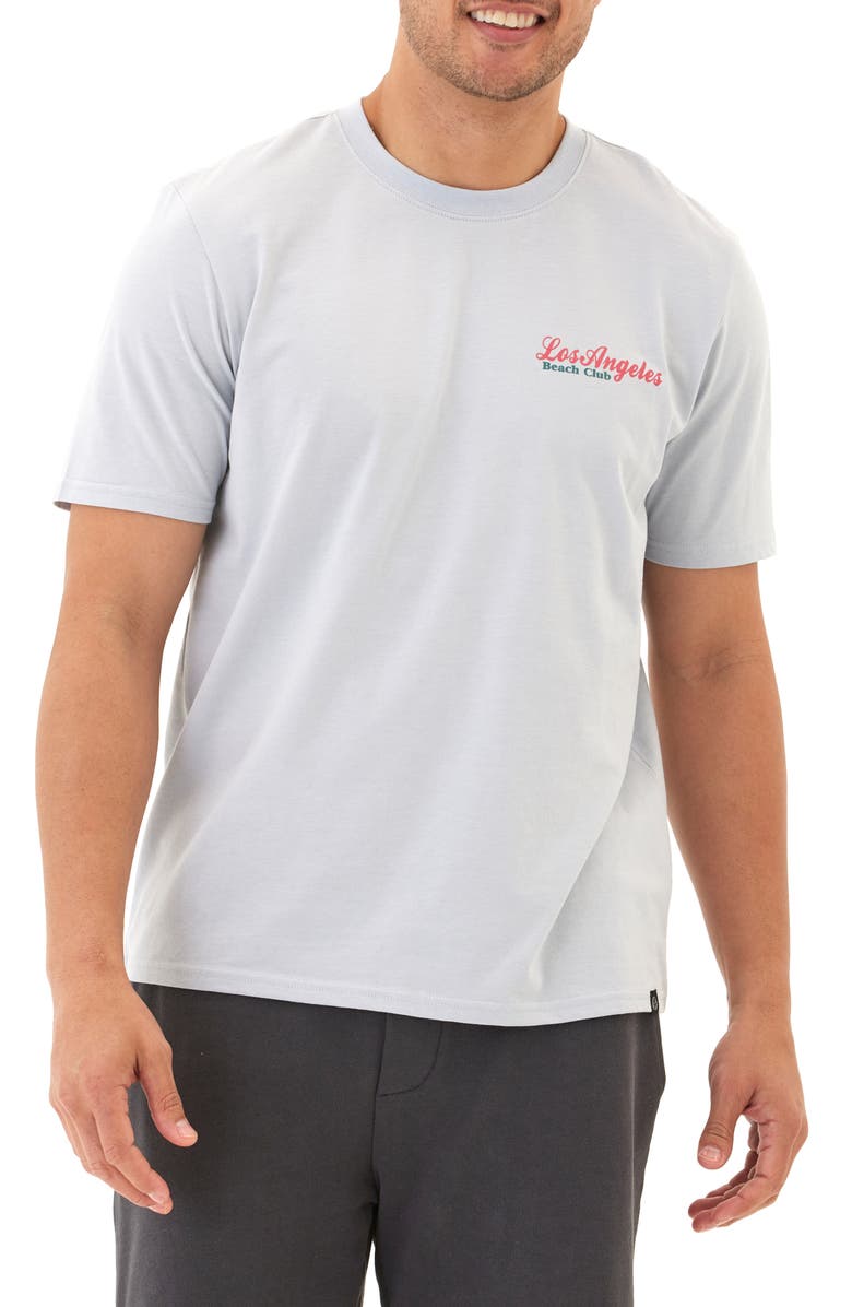 Threads 4 Thought LA Beach Club Cotton Blend Graphic T-Shirt, Main, color, Sea Mist