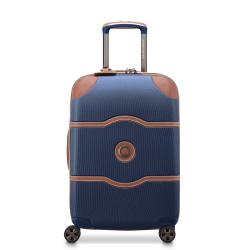 Delsey Paris Chatelet Air 2.0 Carry On 21 Inch Hardside Luggage With Spinner Wheels In Navy Blue