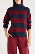 Marine Layer Maggie Rollneck Striped Sweater
