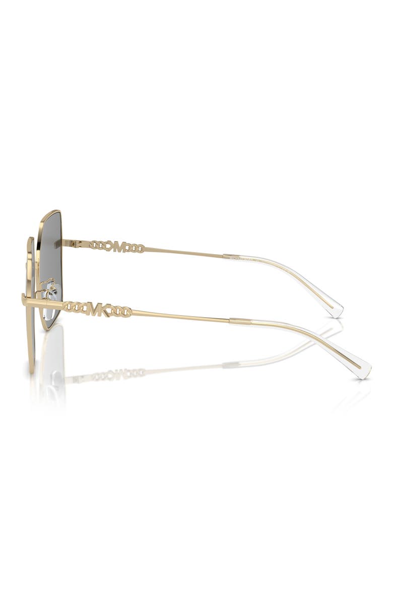 Sanya 58mm Square Sunglasses, Alternate, color, LIGHT GOLD SHINY / GREY SOLID