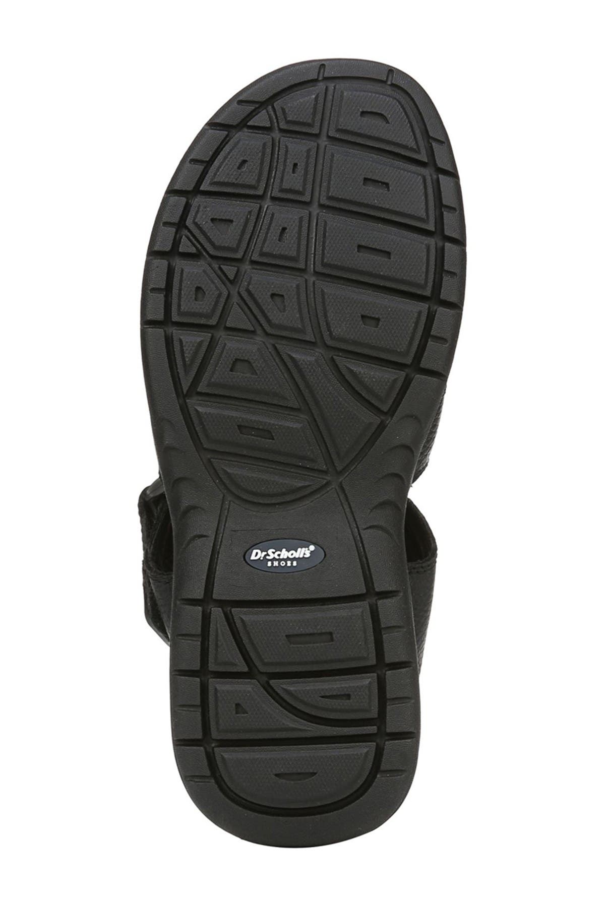 Gaston Leather Sandal, Alternate, color, BLACK