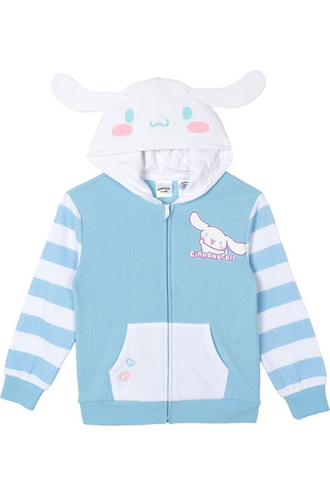 Hooded Ears Fleece Zip-Up Hoodie