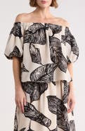 Ellen Tracy Off the Shoulder Puff Sleeve Top
