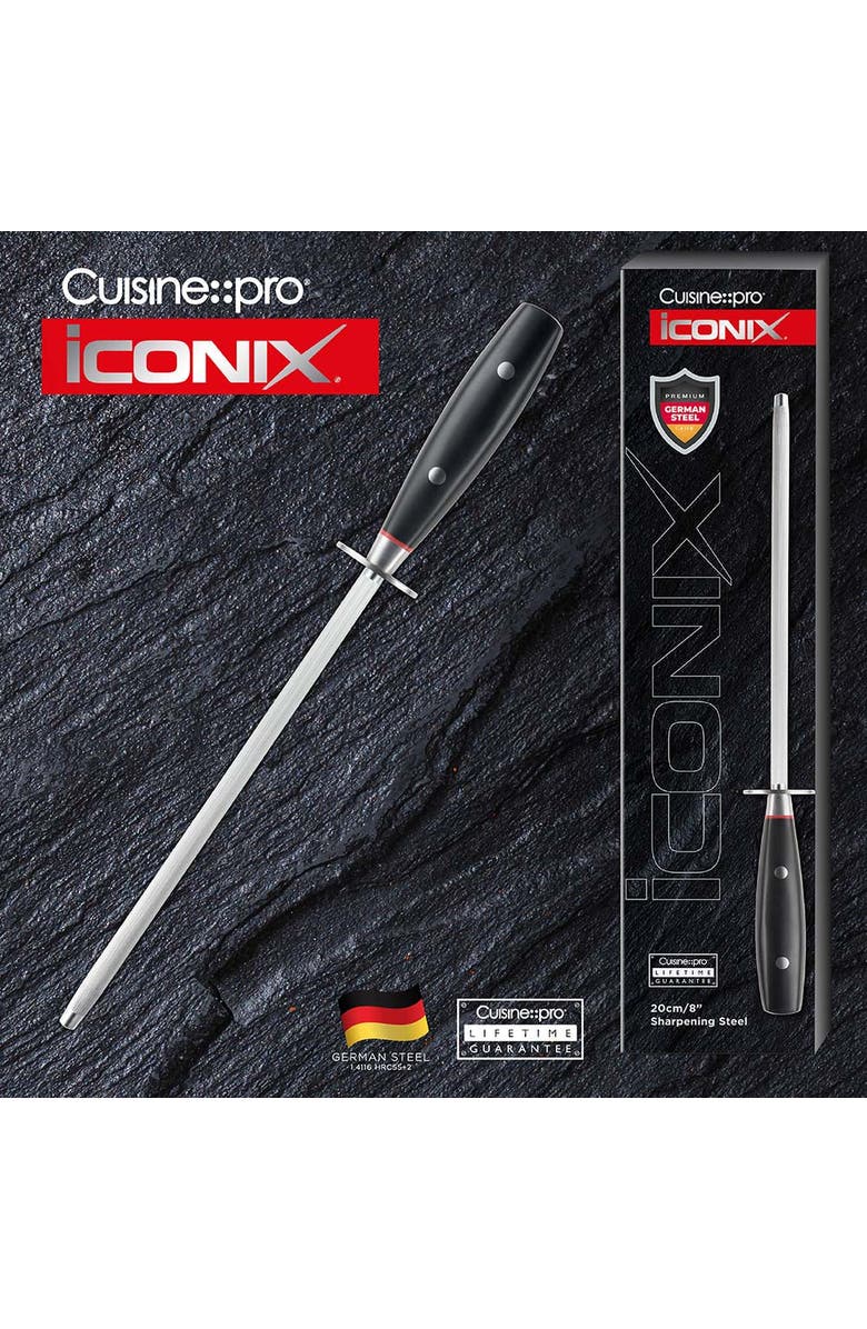 Cuisine::pro<sup>®</sup> iconiX<sup>®</sup> 8" Sharpening Steel, Alternate, color, Black