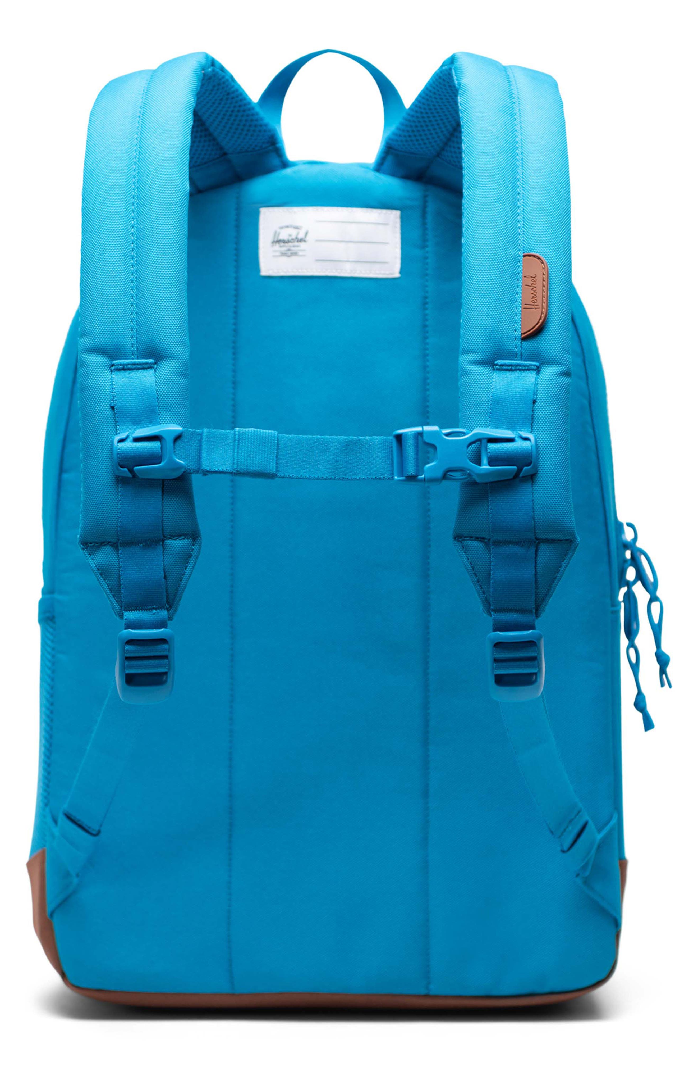 Herschel Supply Co. Kids' Heritage Youth Backpack, Alternate, color, Hawaiian Surf/ Saddle Brown