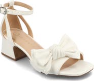 Journee Collection Zevi Bow Block Heel Sandal