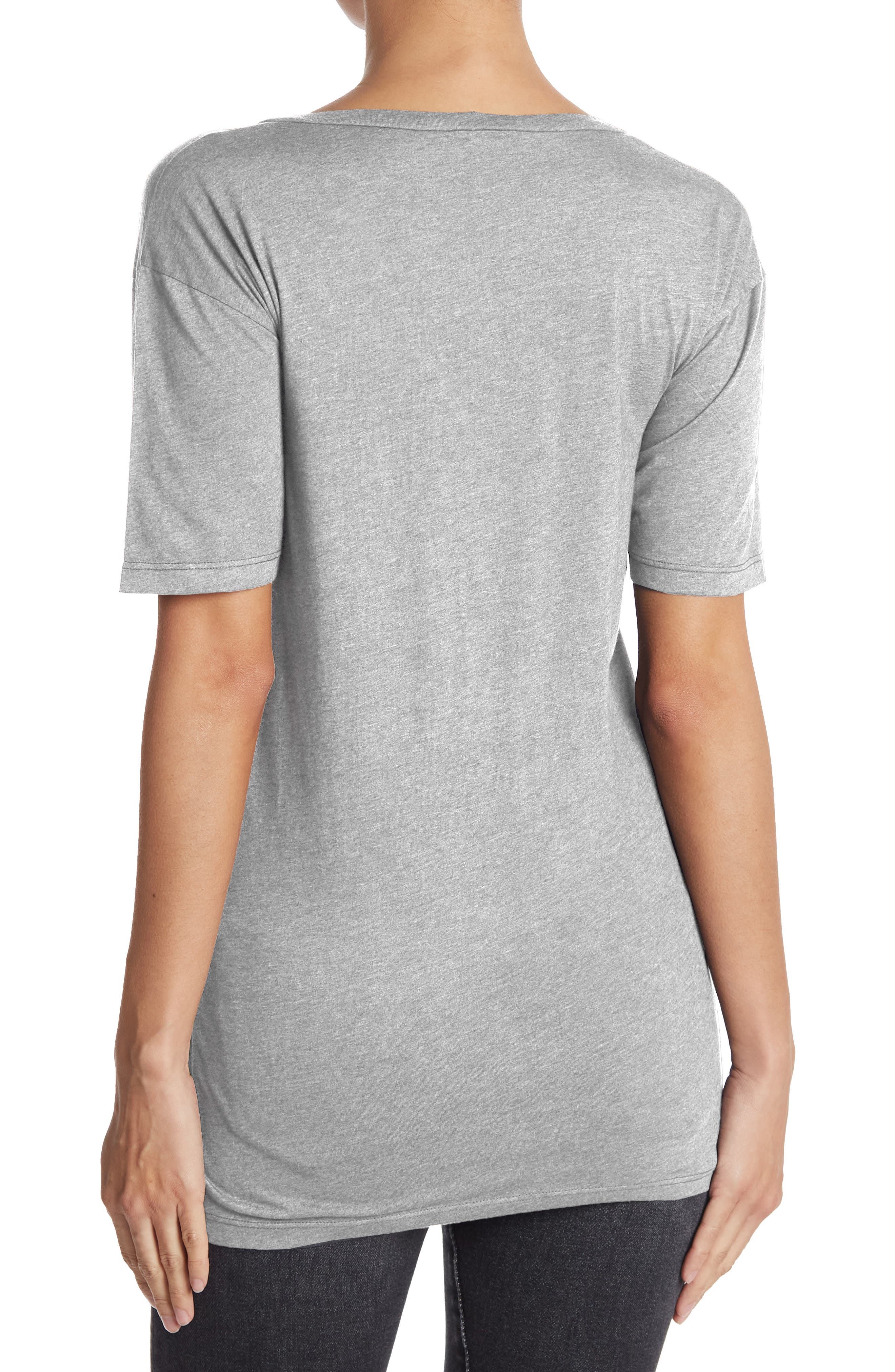 Deep V-Neck Boyfriend Tee - image 4