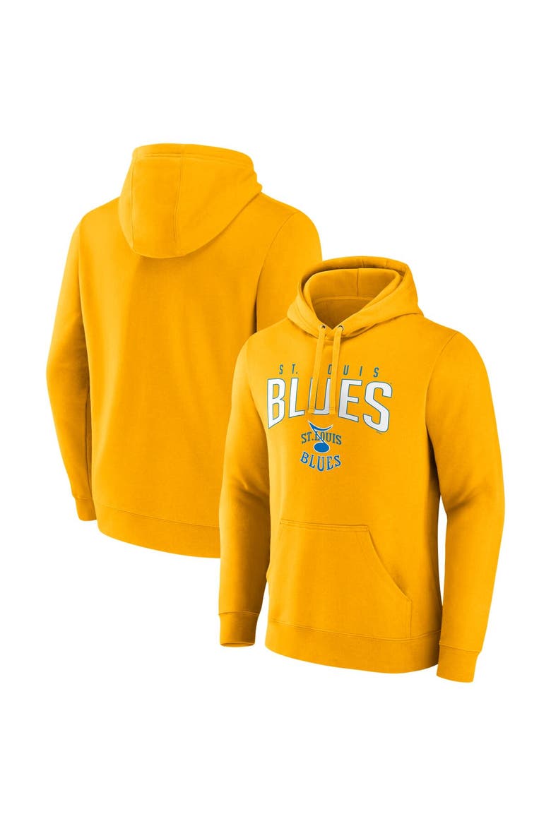 Men's Fanatics Branded Gold St. Louis Blues Special Edition 2.0 Wordmark Pullover Hoodie, Alternate, color, Yellow